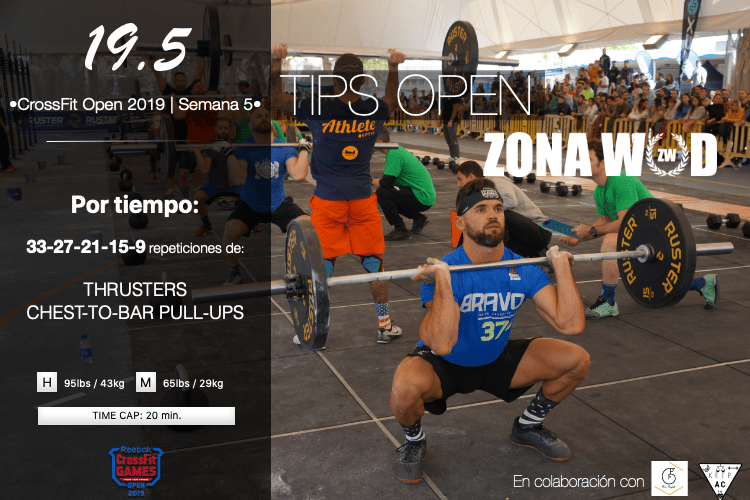 Werkelijk Uitstroom Immuniteit CrossFit Open 19.5 | Táctica final - ZONA WOD